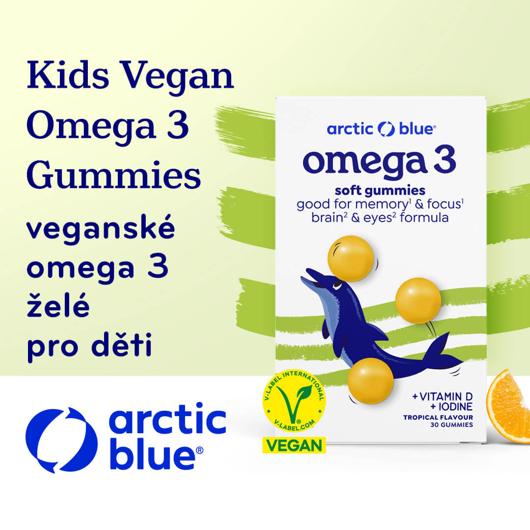 100% rostlinné omega-3 gummies pro děti